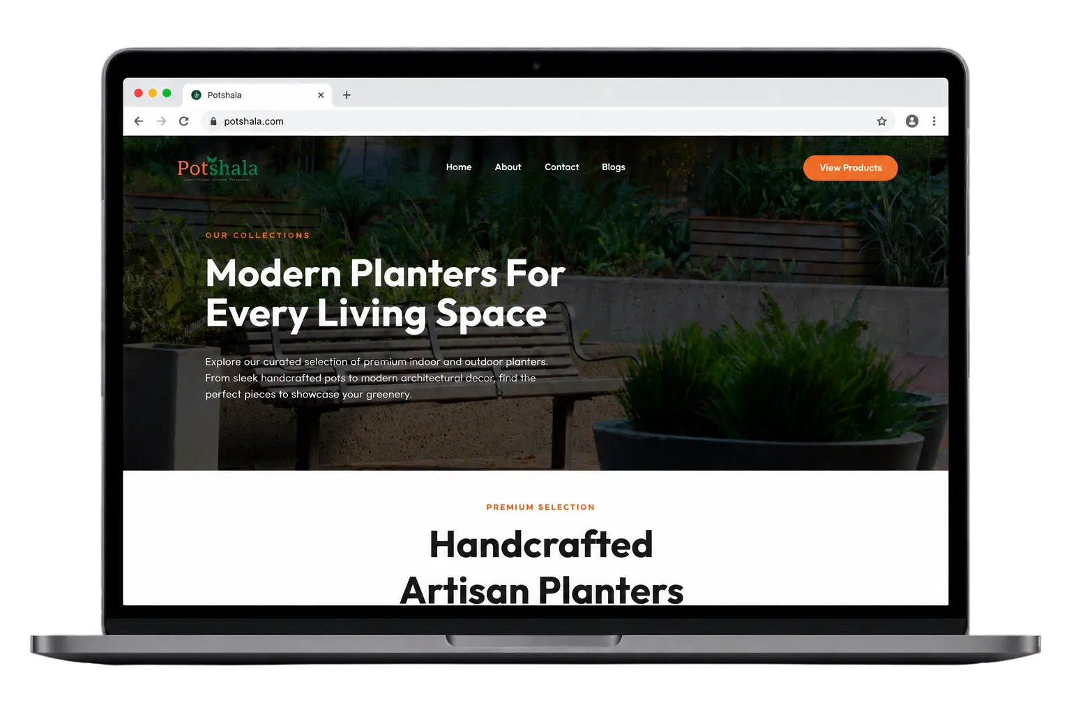 Potshala Website - Modern Planters Collections and Selection